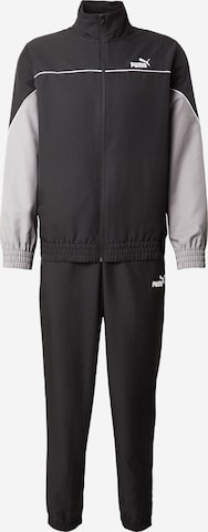 PUMA Tracksuit in Black: front