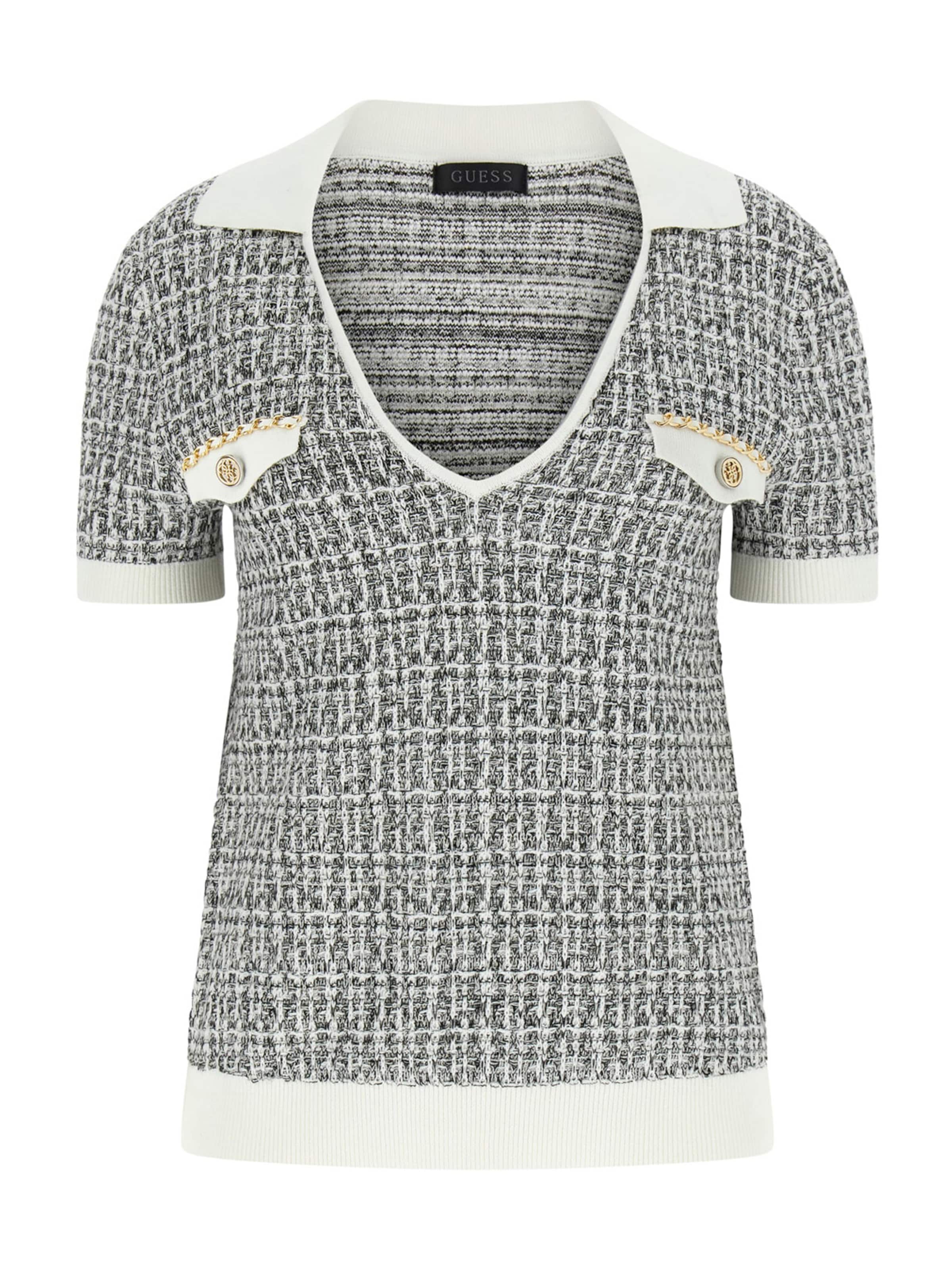 GUESS - Pullover 'ANNABELLE' em cinzento: frente