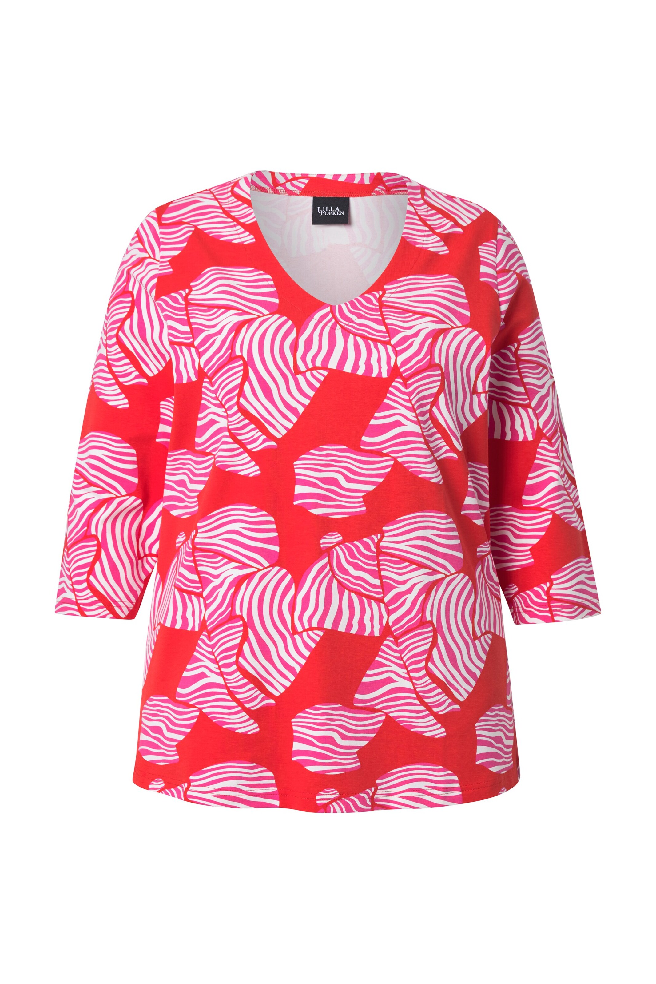 Ulla Popken Shirt in Rood: voorkant