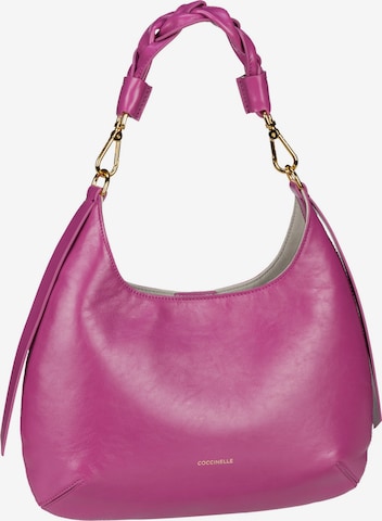 Coccinelle Shoulder Bag in Purple: front