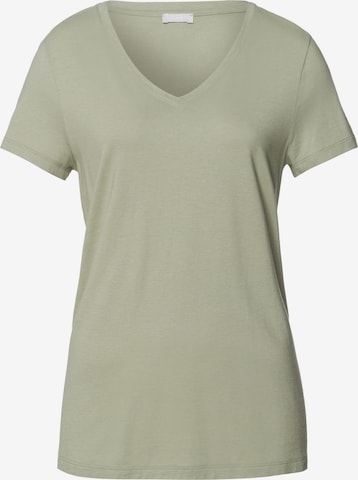 Hanro - Camisa ' Sleep & Lounge ' em verde: frente