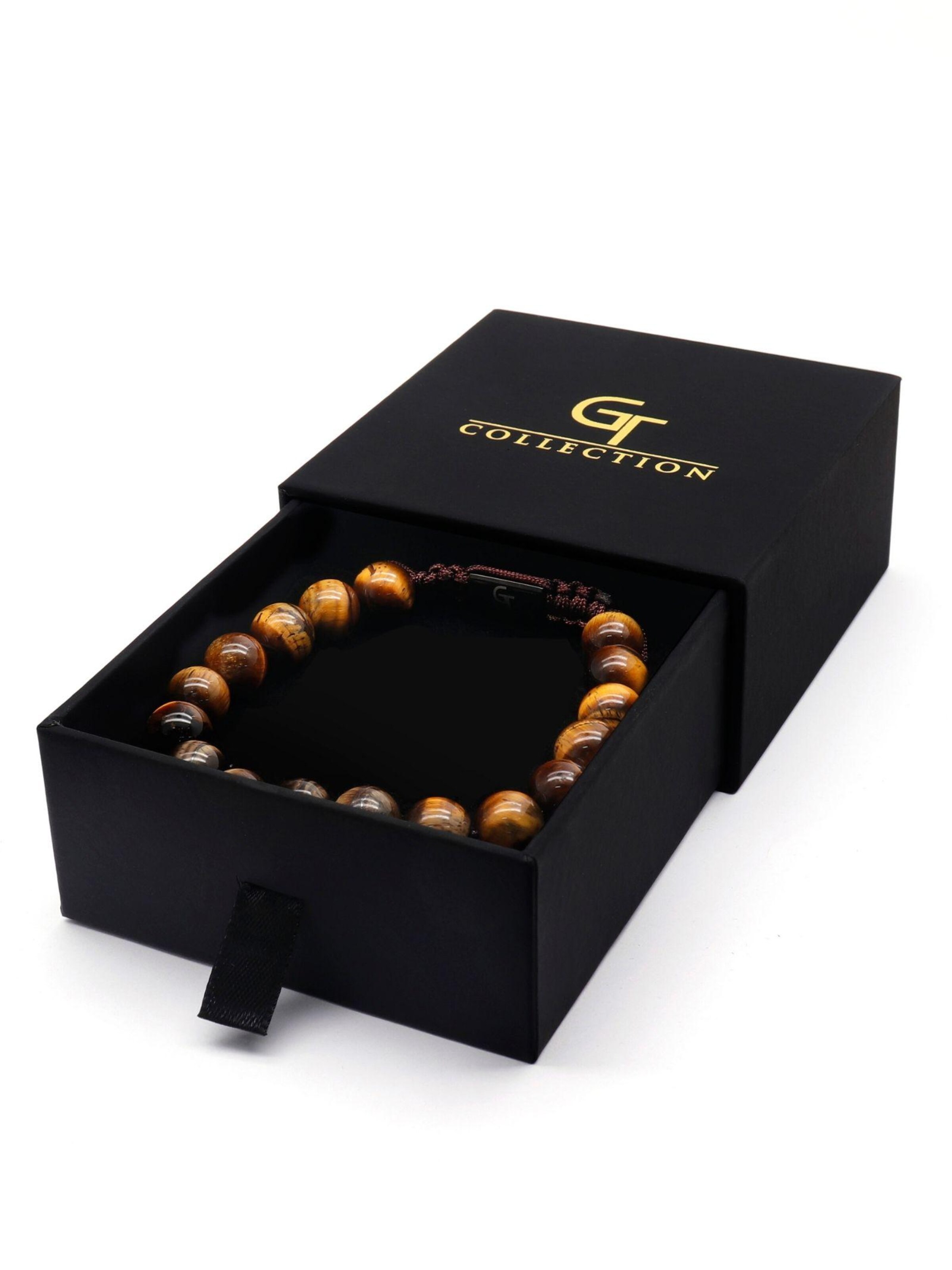 GT Collection Armband 'Single-Bead' in Bruin