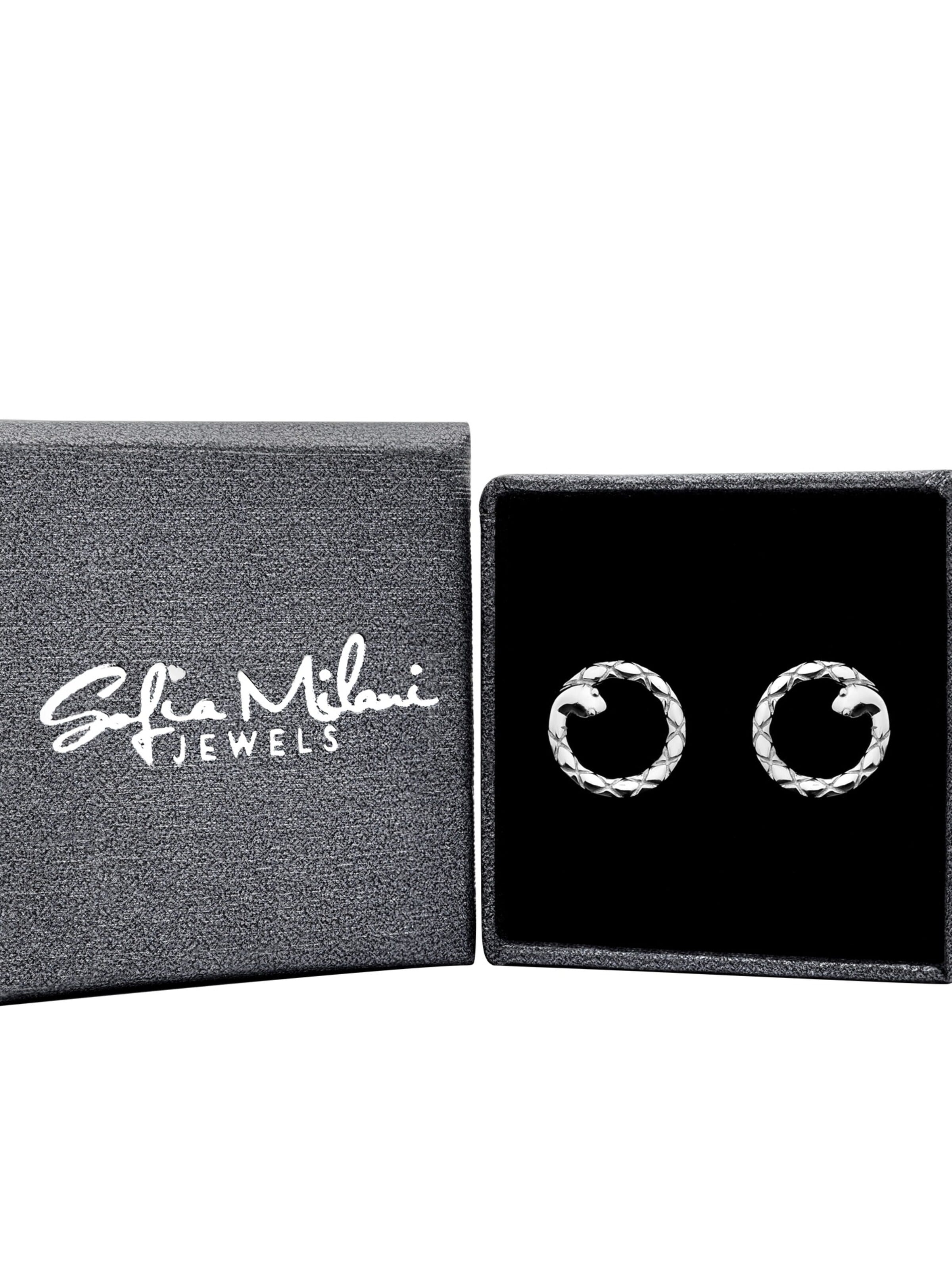 Sofia Milani Earrings 'Snake' in Silver
