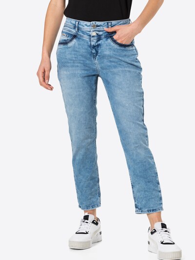 STREET ONE Jean en bleu denim, Vue avec modèle