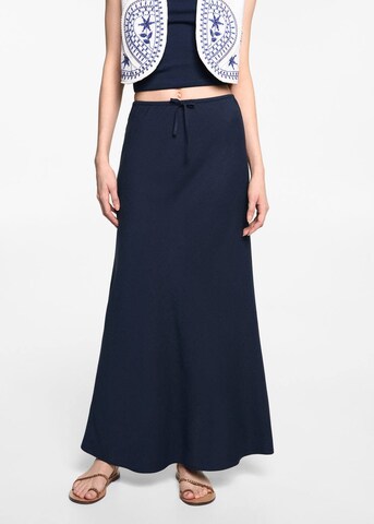 MANGO TEEN Skirt ' Mar' in Blue: front