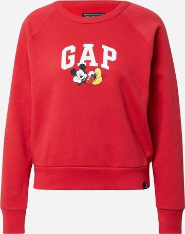 GAP Sweatshirt 'DISNEY' in Red: front