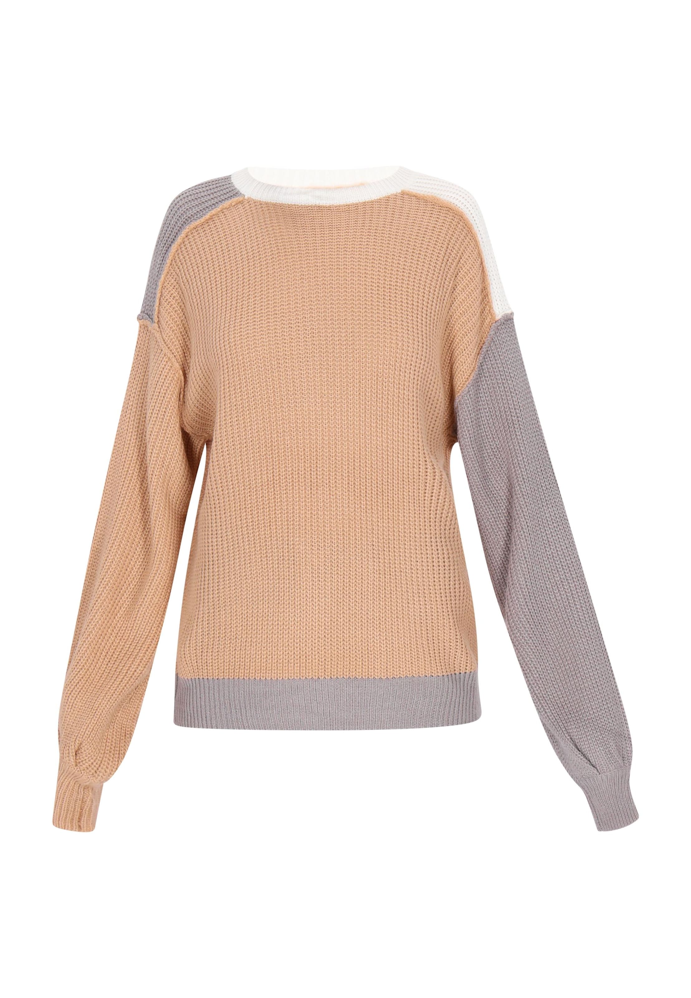 MIMO Pullover in Beige: Vorderseite