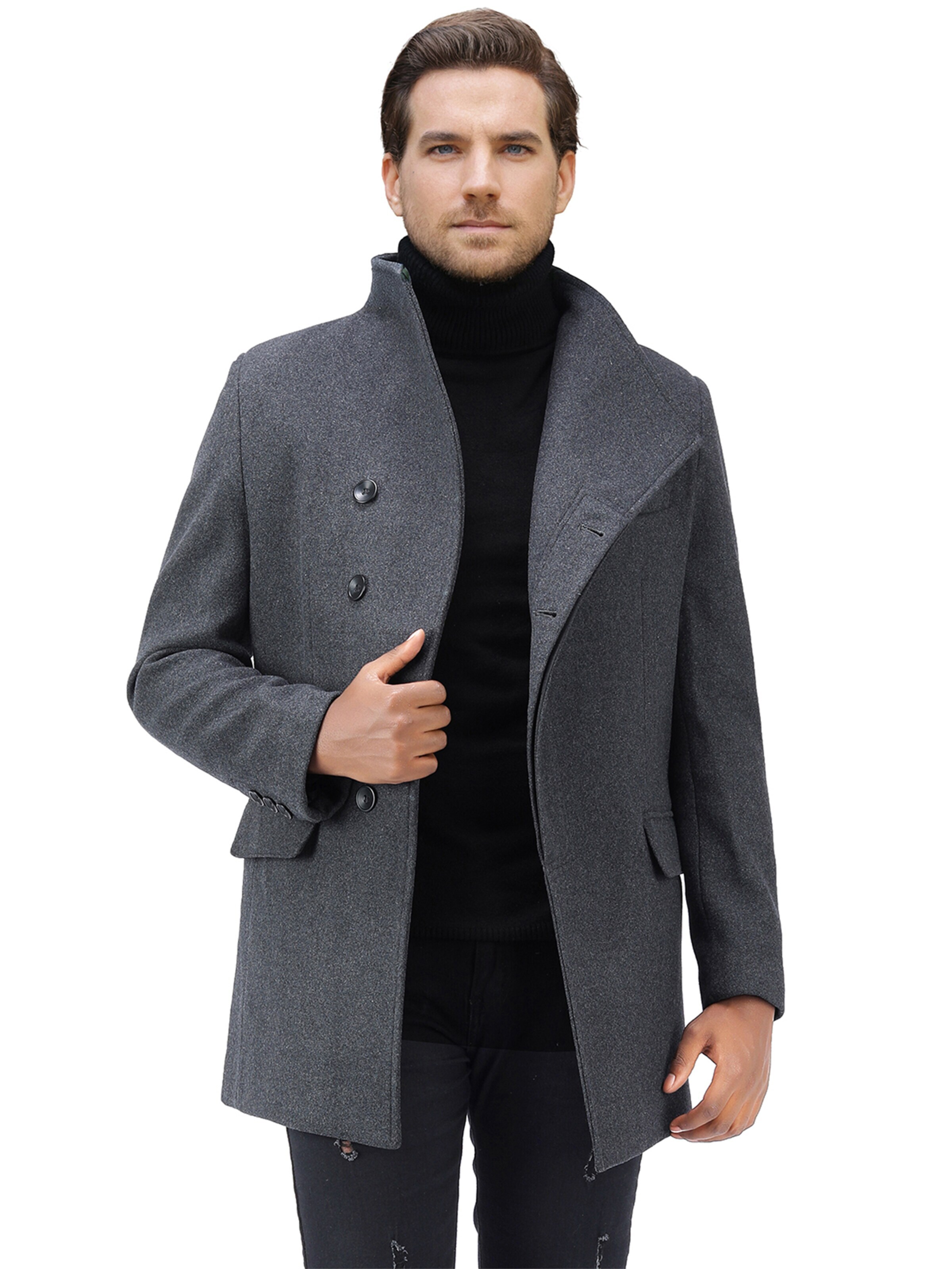 YOUTHUP Winter Coat in Grey