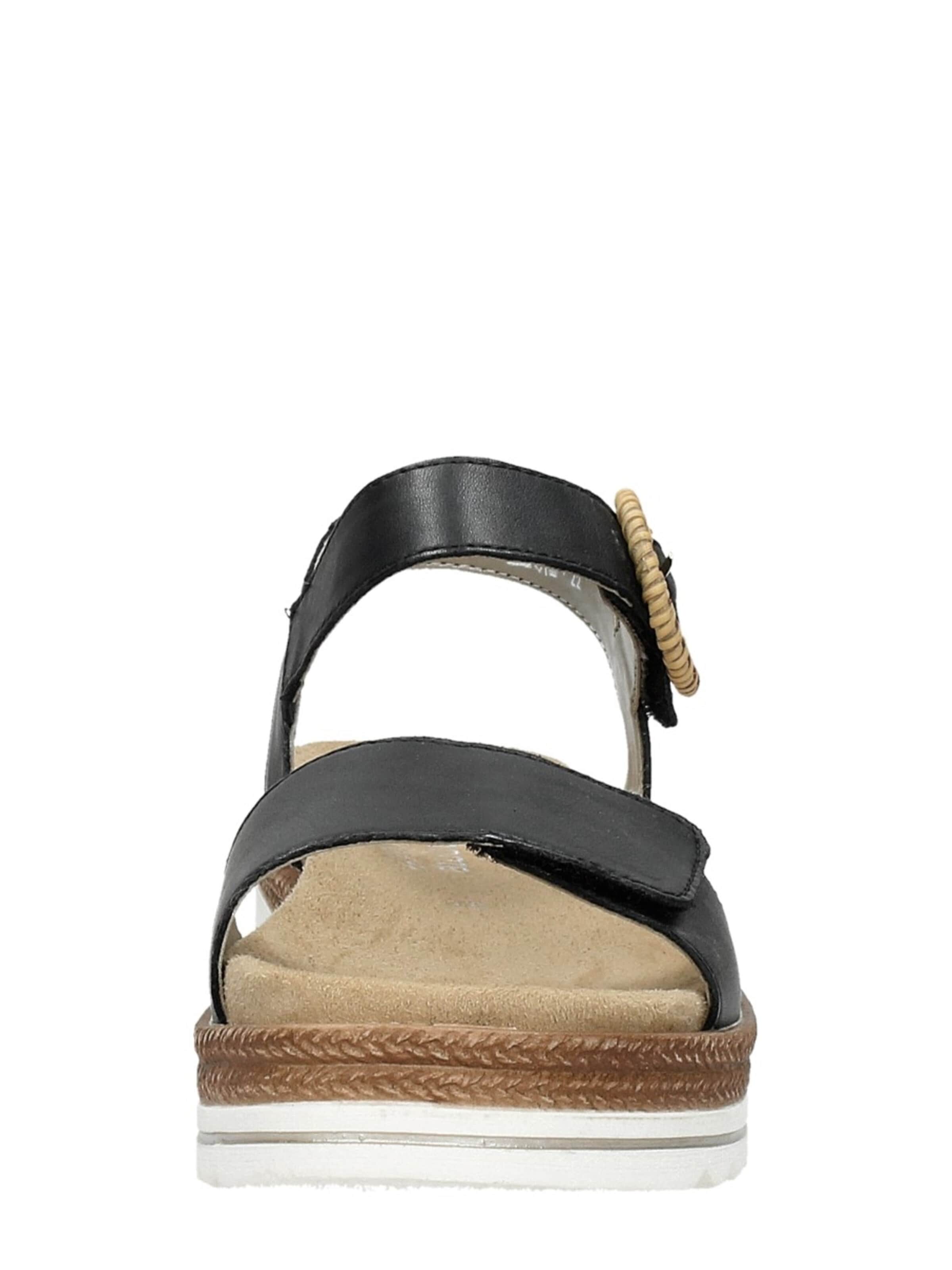 REMONTE Strap sandal in Black