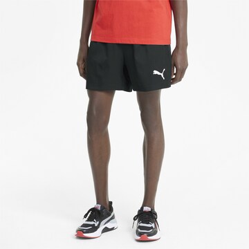 PUMA Regular Sportbroek in Zwart: voorkant