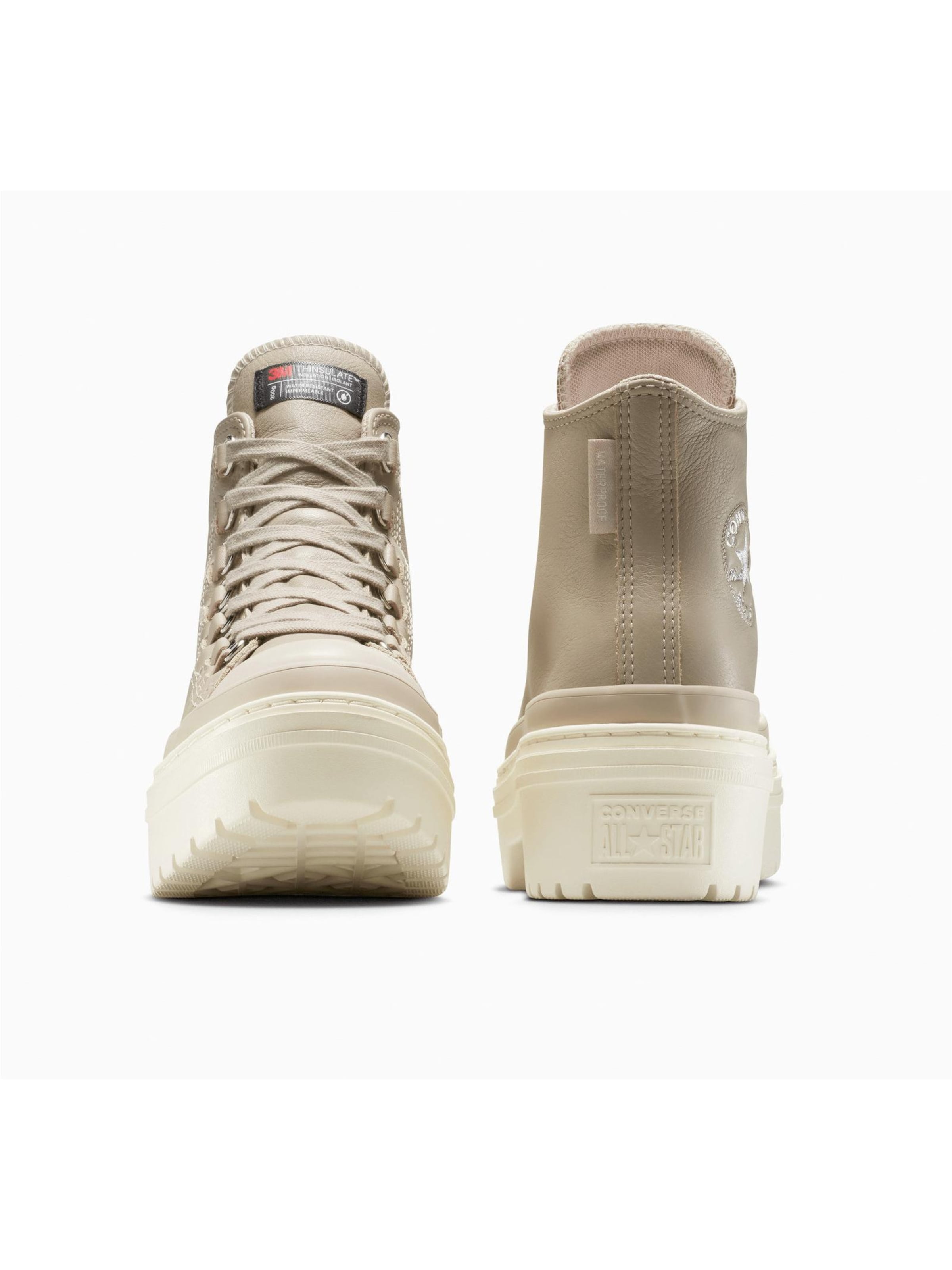 Scarpa sportiva 'Converse Chuck Taylor All Star Lugged Heel Platform Waterproof Leather' di CONVERSE in beige