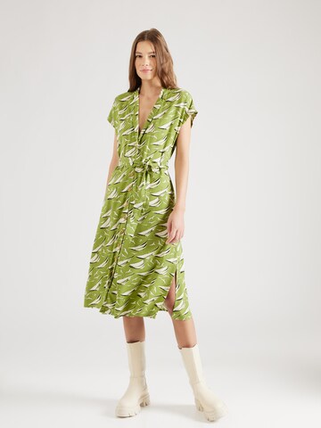 Robe-chemise 'Irene' King Louie en vert : devant