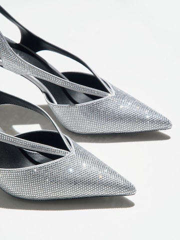 Estro - Zapatos destalonado '2370-2' en plata