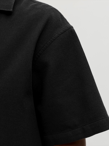 JACK & JONES Comfort Fit Hemd 'JJGLOBAL' in Schwarz