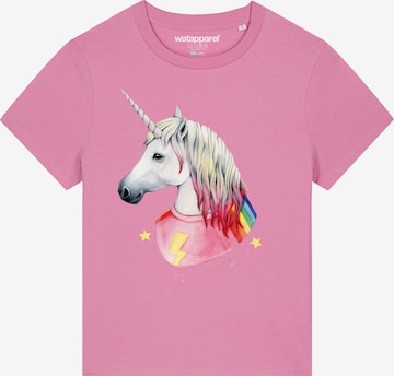 Watapparel T-Shirt ' Flash, the unicorn ' in Pink: Vorderseite