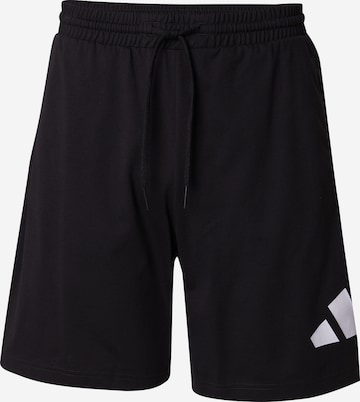 ADIDAS SPORTSWEARregular Sportske hlače - crna boja: prednji dio
