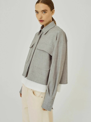 Veste mi-saison 'Cano' NORR en gris : devant