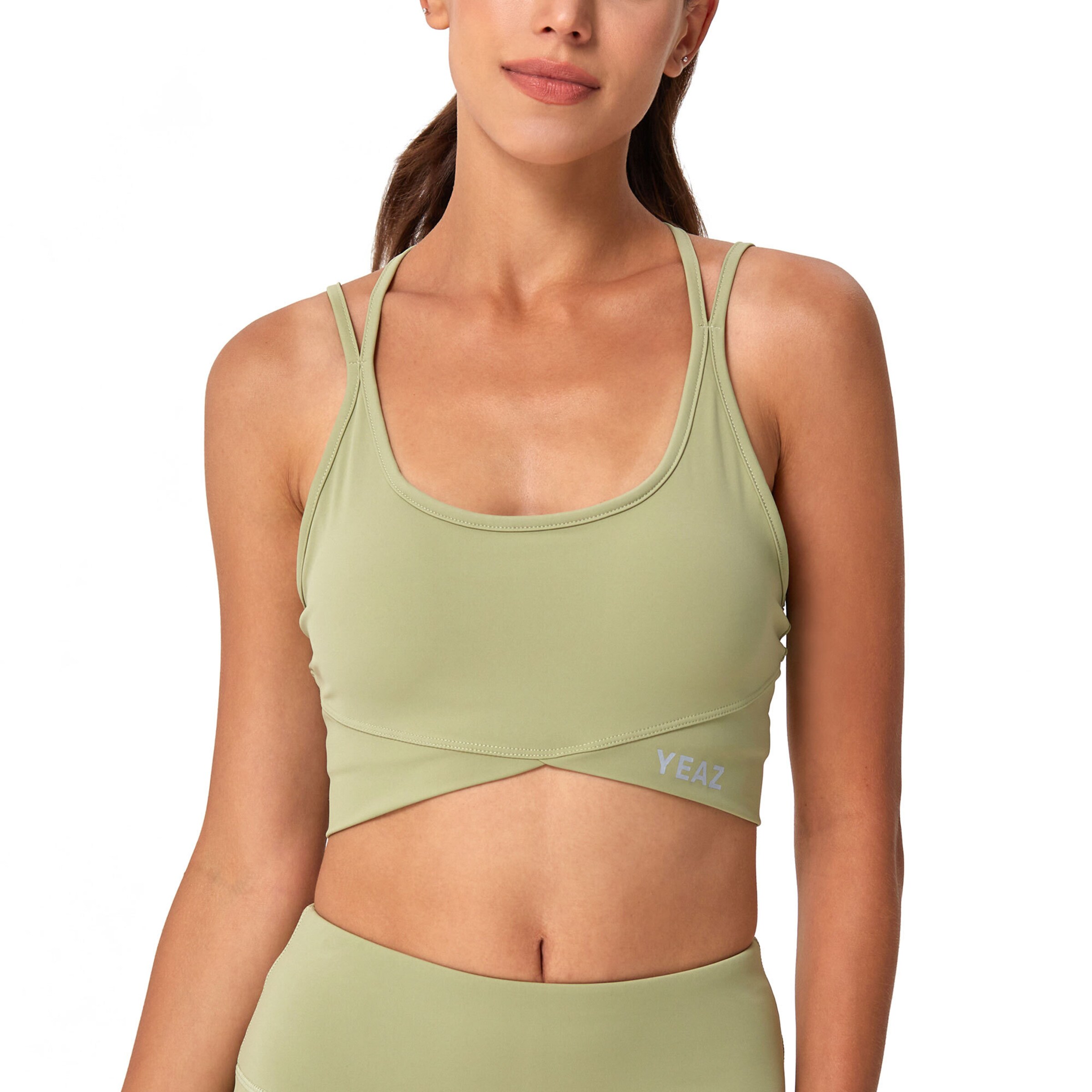 YEAZ Спортивный топ 'Classy' в Зеленый
