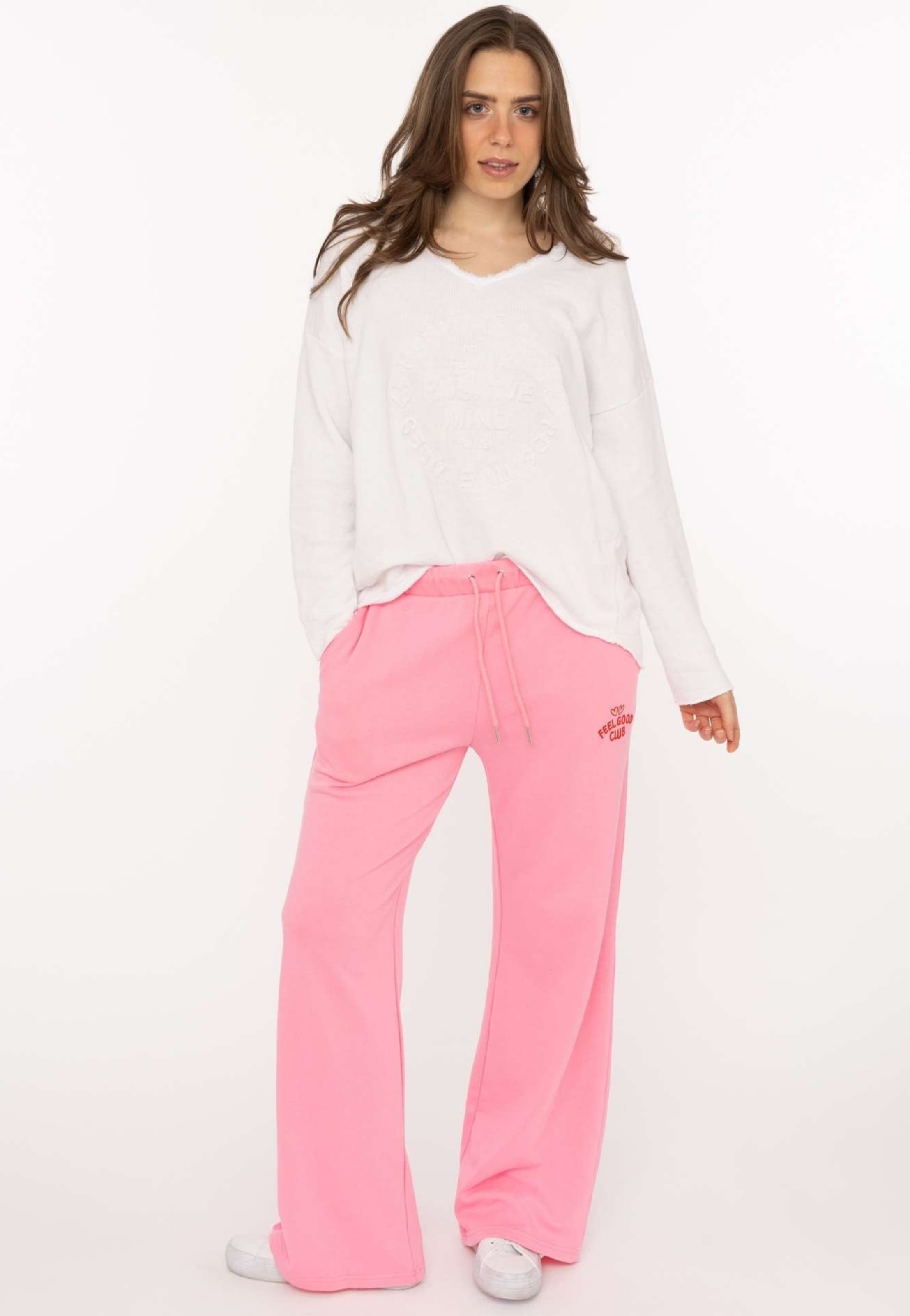 Regular Pantalon Zwillingsherz en rose : devant