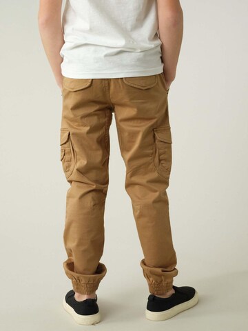 Deeluxe Tapered Broek 'Garden' in Beige