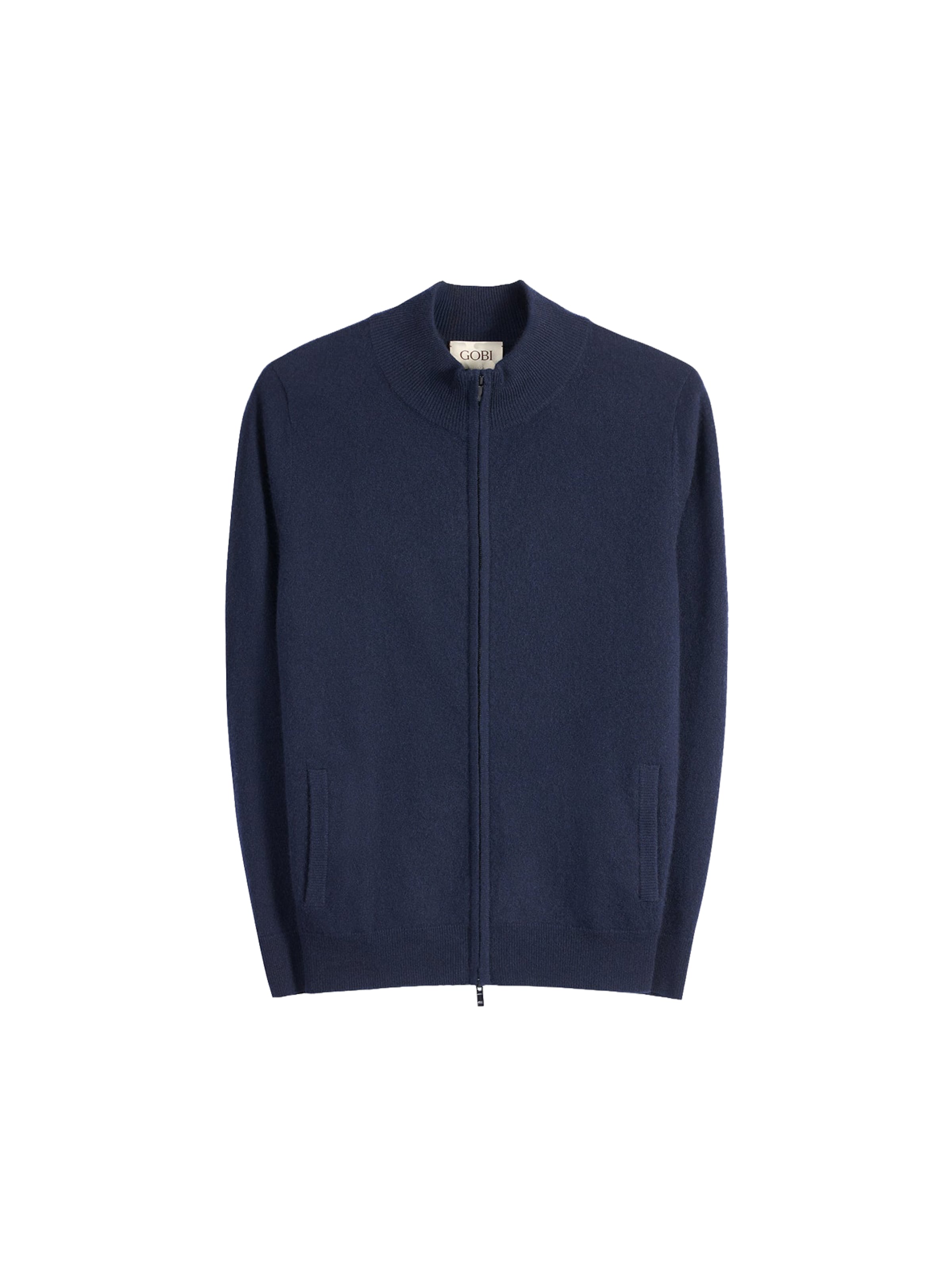 GOBI Cashmere Knit Cardigan 'Women's Timeless Cashmere Full-Zip Cardigan' in Navy, Item view