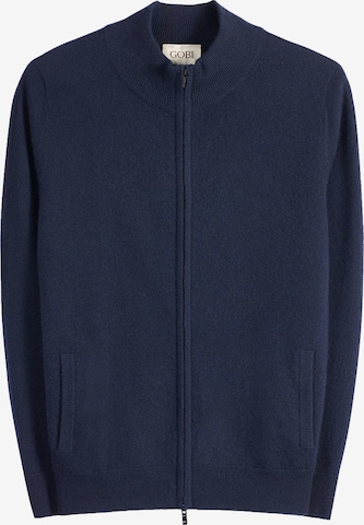 GOBI Cashmere Strickjacke 'Women's Timeless Cashmere Full-Zip Cardigan' in Blau: Vorderseite