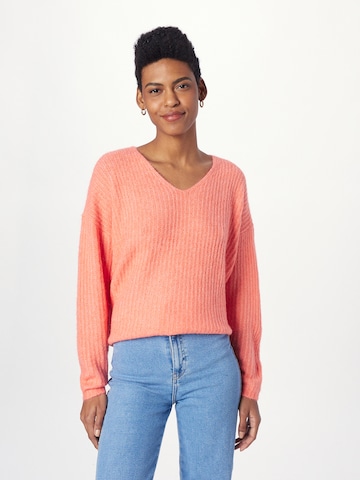 VERO MODA Sweter 'JULIE' w kolorze pomarańczowy: przód