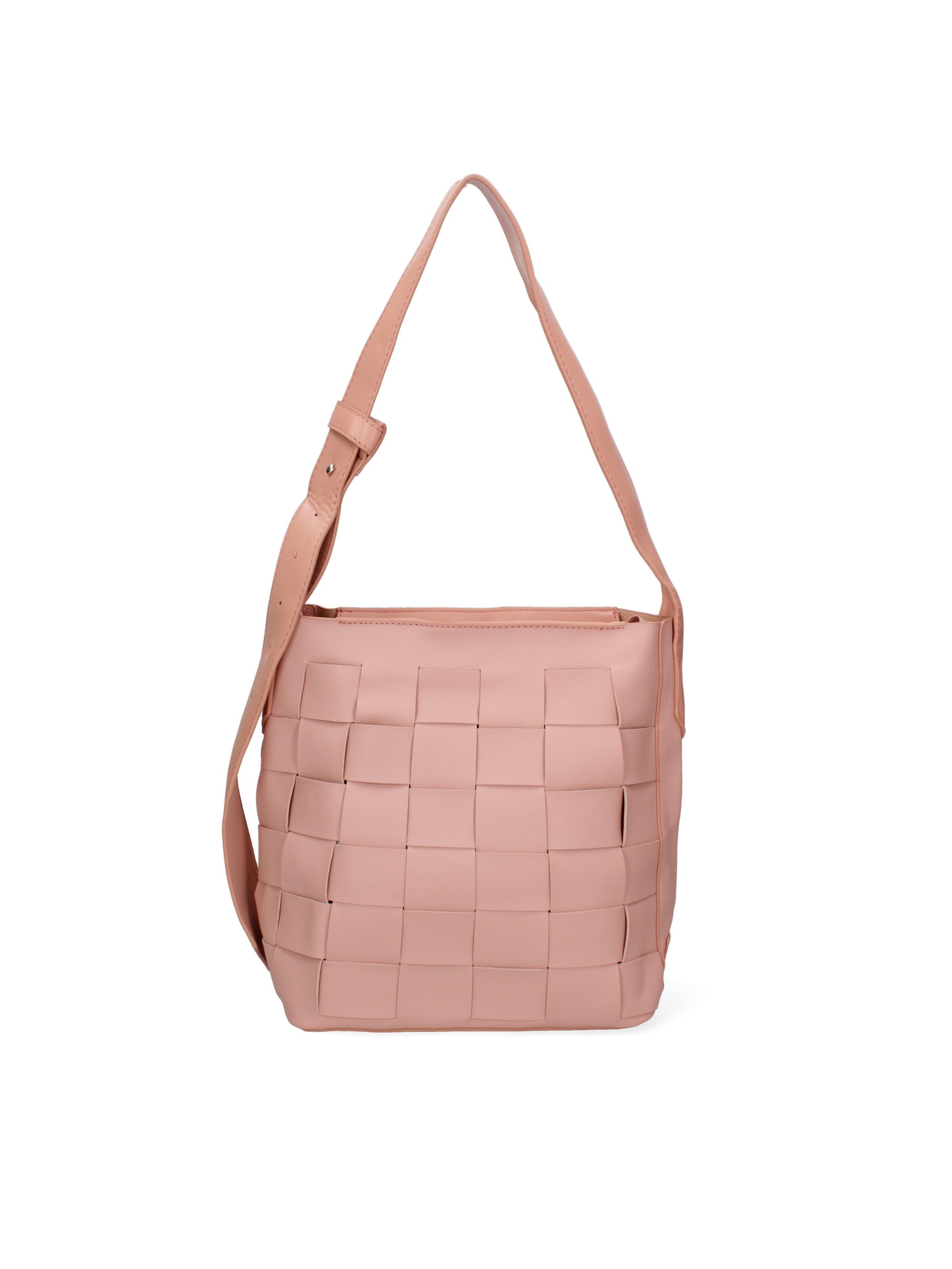 Borsa a spalla 'Borsa a Spalla Donna David Jones PVC Trapuntato Zip' di David Jones in rosa: frontale