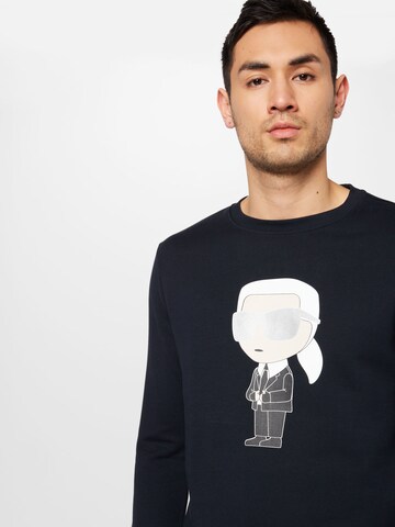 Sweat-shirt Karl Lagerfeld en bleu