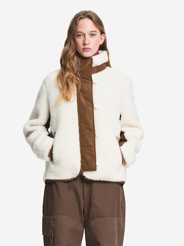 AIGLE Fleece jas in Beige: voorkant