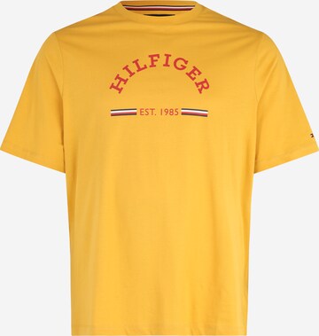 Maglietta di Tommy Hilfiger Big & Tall in giallo: frontale