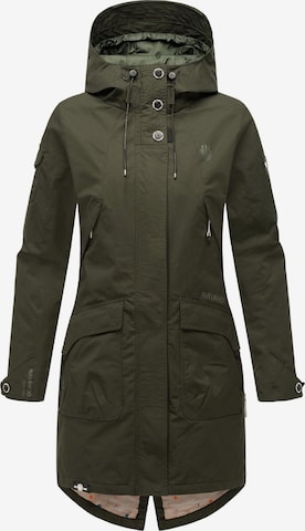 NAVAHOO Weatherproof jacket 'Pfefferschote' in Green: front