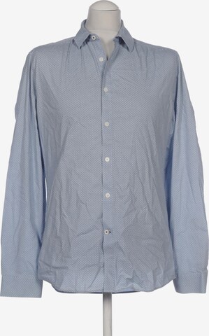 Jules Button Up Shirt in M in Blue: front