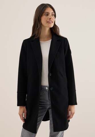 CECIL Between-Seasons Coat in Black: front