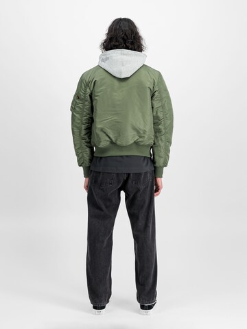 ALPHA INDUSTRIES Between-Season Jacket 'MA-1 D-Tec' in Green