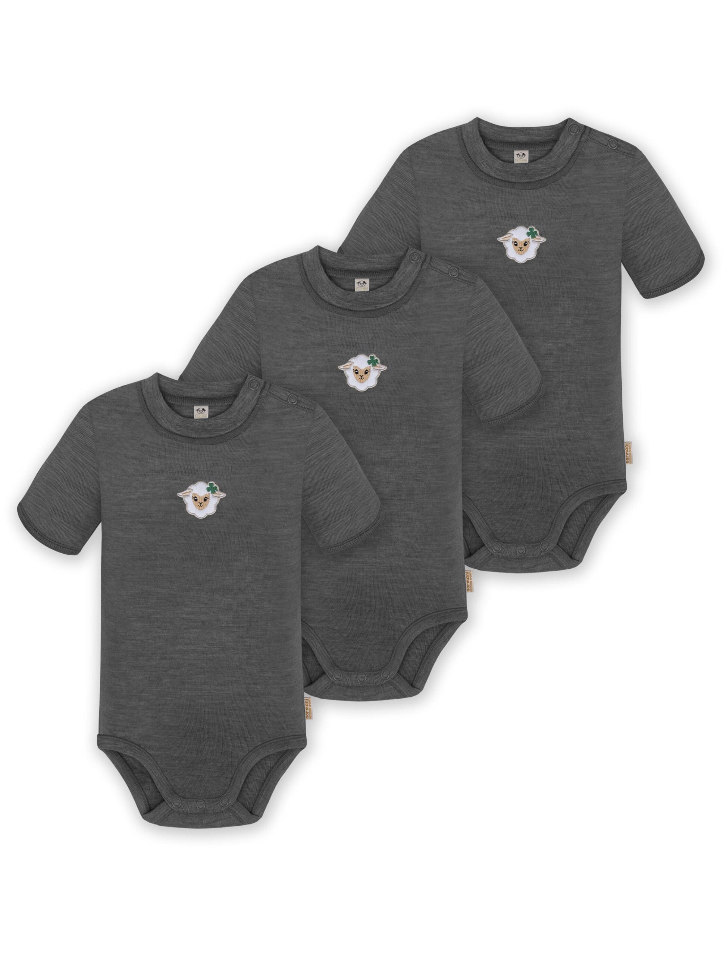 Barboteuse / body 'Tihoi' normani en gris : devant