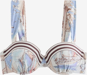 Hauts de bikini Next en beige : devant