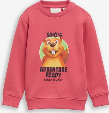 TOM TAILOR Sweatshirt in Rot: Vorderseite