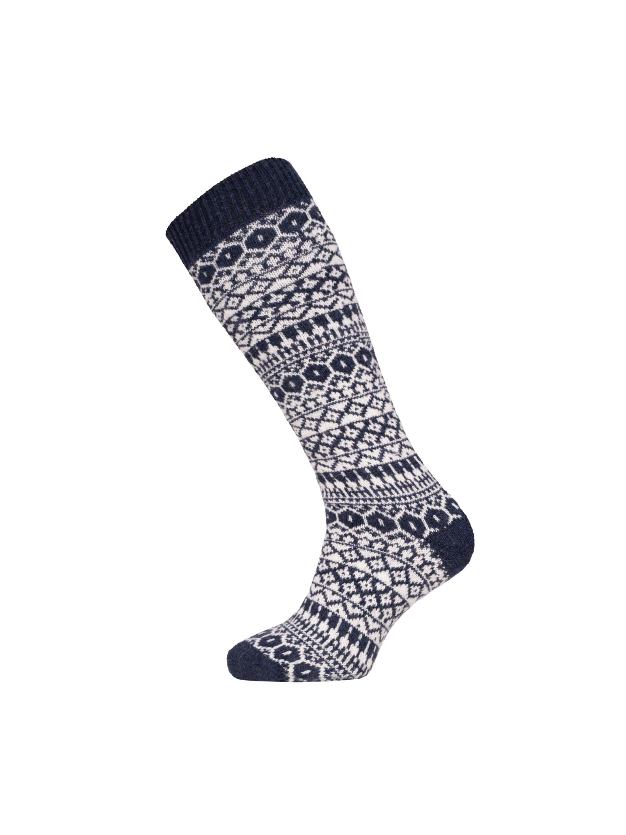 HomeOfSocks Knee High Socks 'HOSK704' in Blue: front