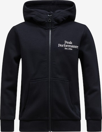 Sweat de sport PEAK PERFORMANCE en noir : devant