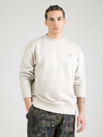 ADIDAS PERFORMANCE Sweatshirt 'Mercedes Amg Petronas F1 Team' in Beige