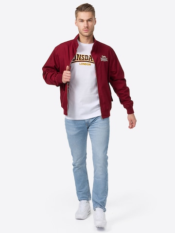 LONSDALE Übergangsjacke 'CLASSIC' in Rot