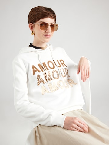 ONLY Sweatshirt 'ONLMAIA' in White: front