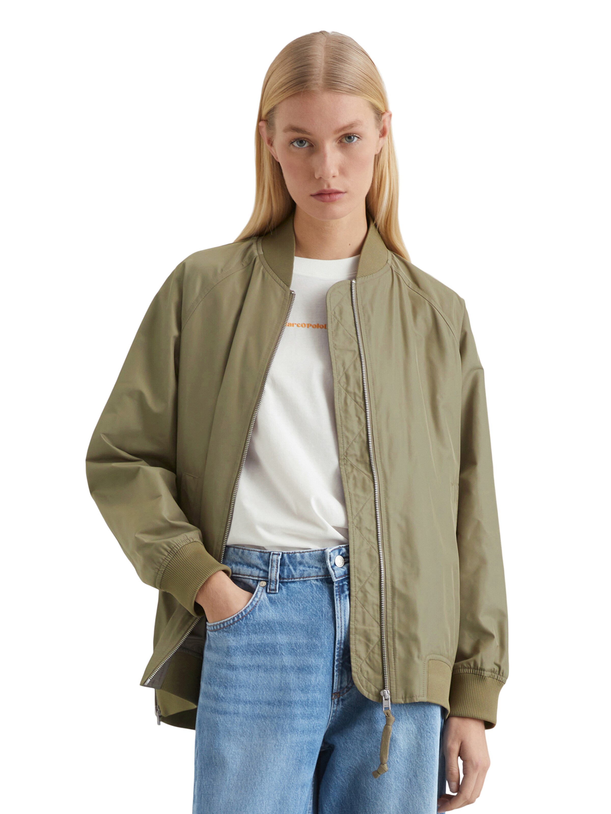 Marc O'Polo DENIM Jacke in Grün: Vorderseite