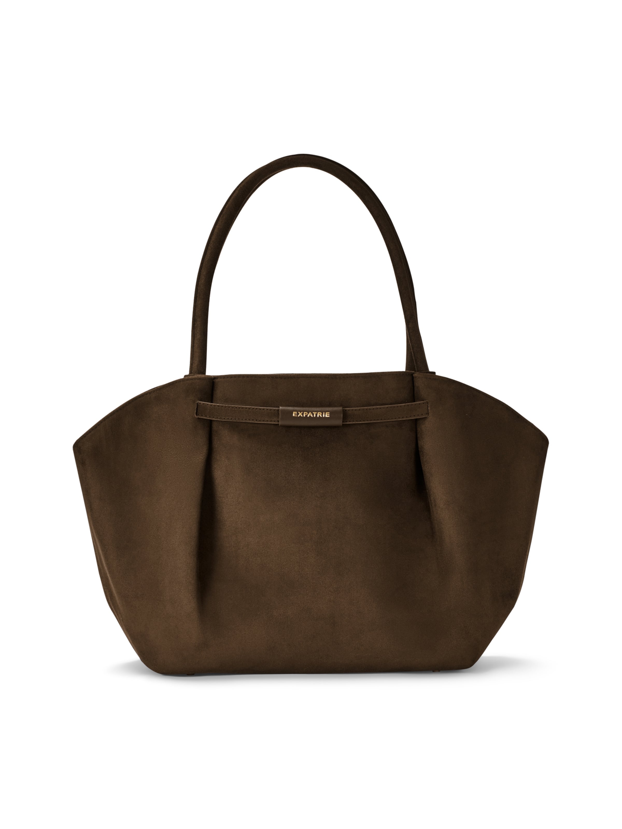 Expatrié Schultertasche 'Chiara' in Braun: Vorderseite