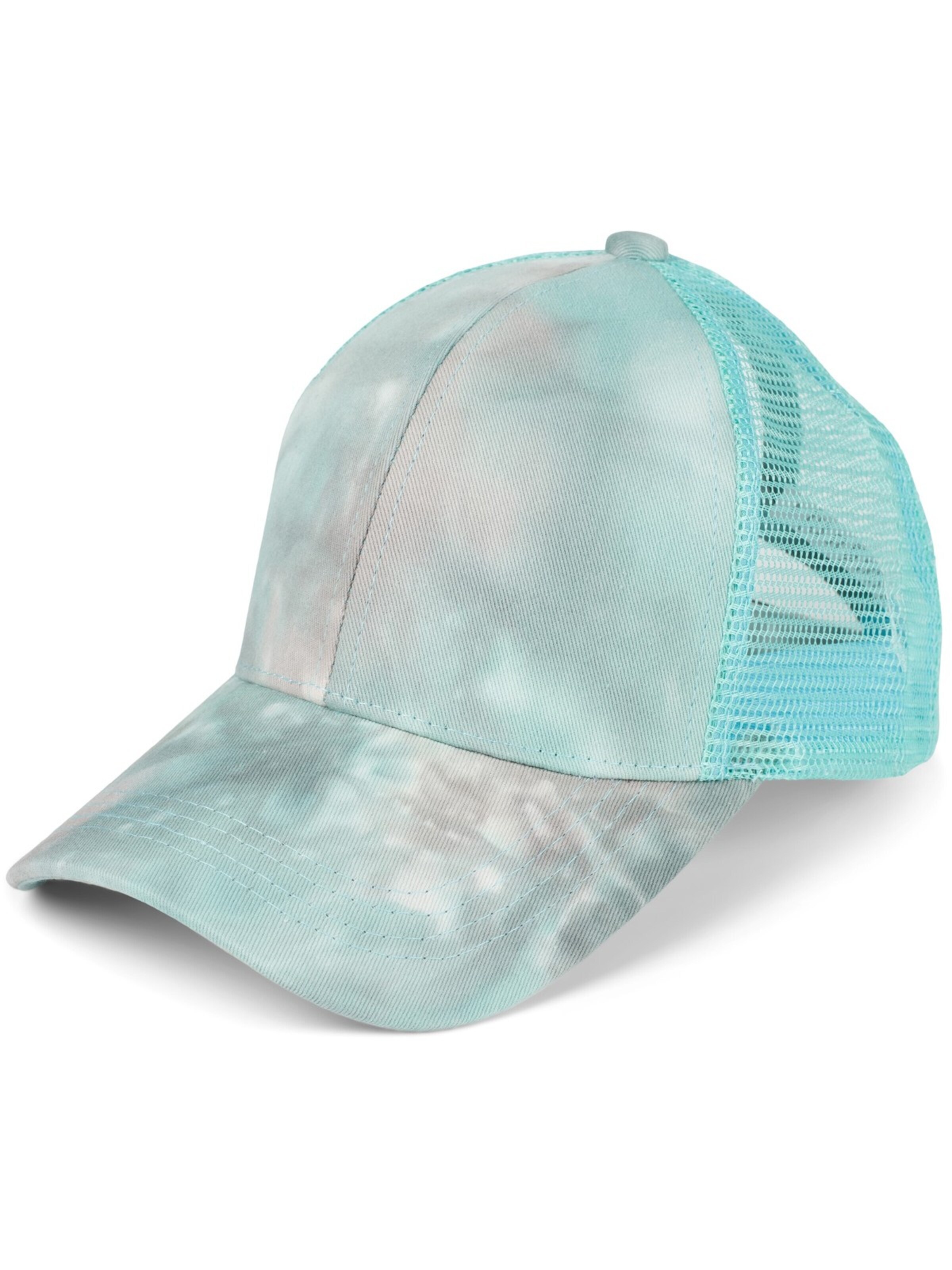 styleBREAKER Cap 'Ponytail Baseball Cap Batik mit Mesh Einsatz' in Grey
