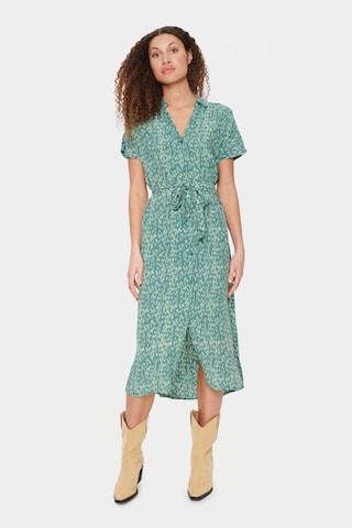 SAINT TROPEZ - Vestido 'Blanca' en verde: frente