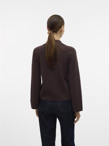 VERO MODA Gebreid vest 'VMHanna' in Bruin