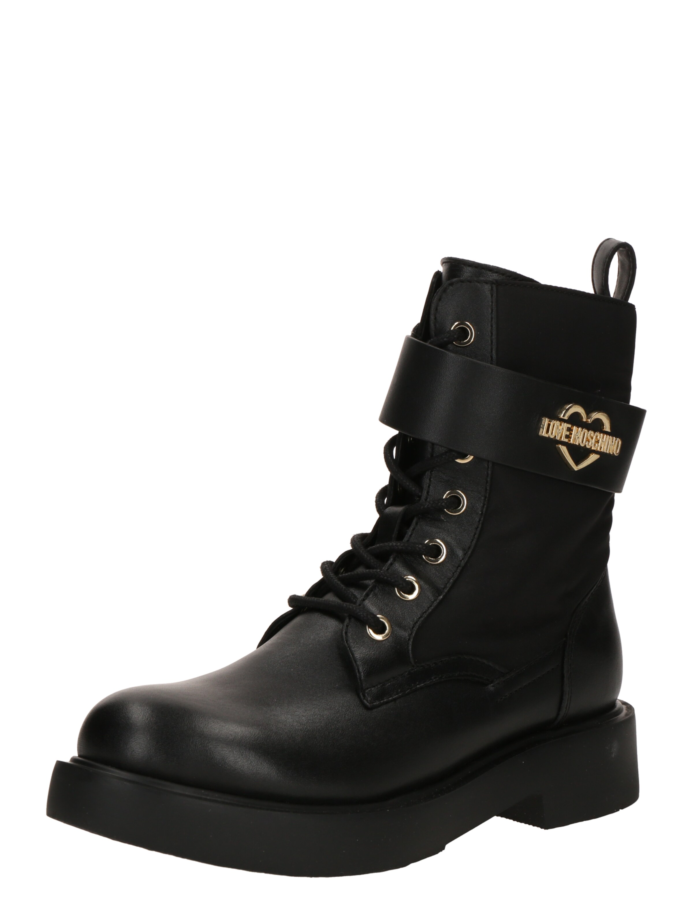 Love MoschinoGležnjače na vezanje - crna boja: prednji dio