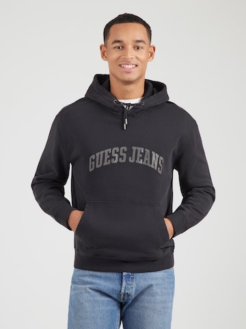 GUESS JEANS - Sudadera en negro: frente